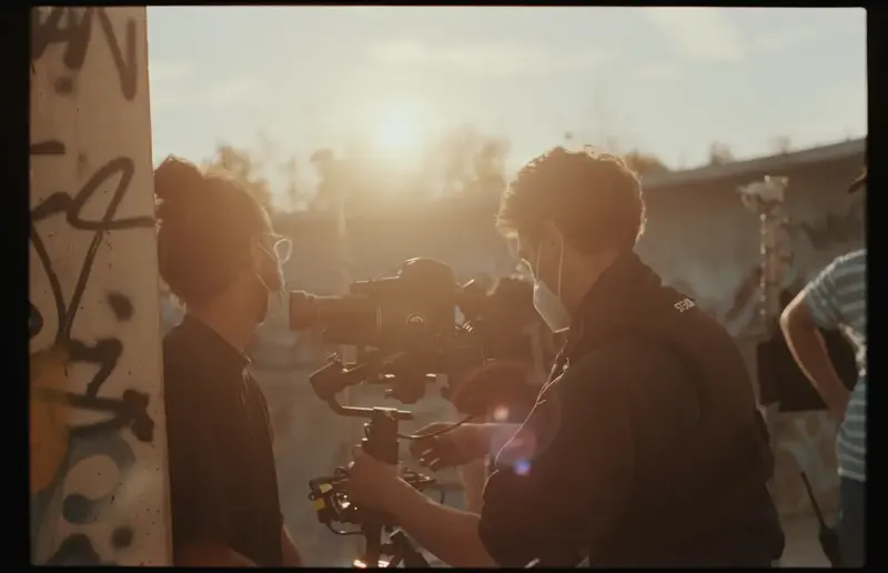 Operating in golden hour backlight